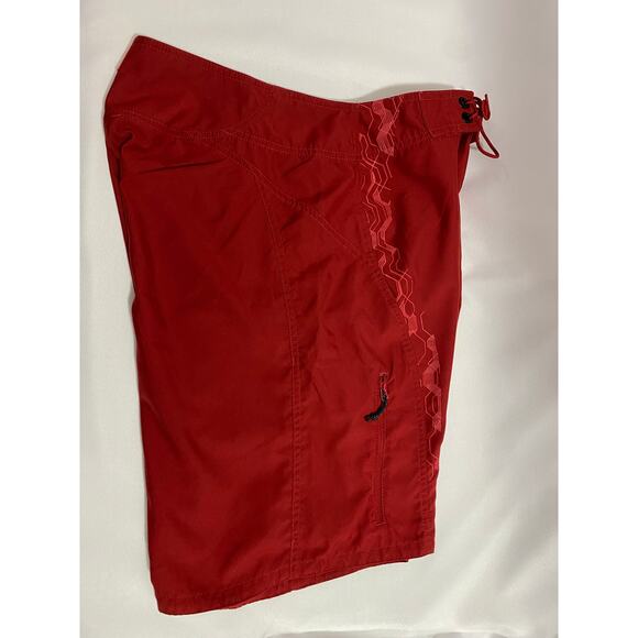 The North Face Shorts Size 30 Red Drawstring Pocket Outdoor Hiking Activewear - Picture 3 of 10